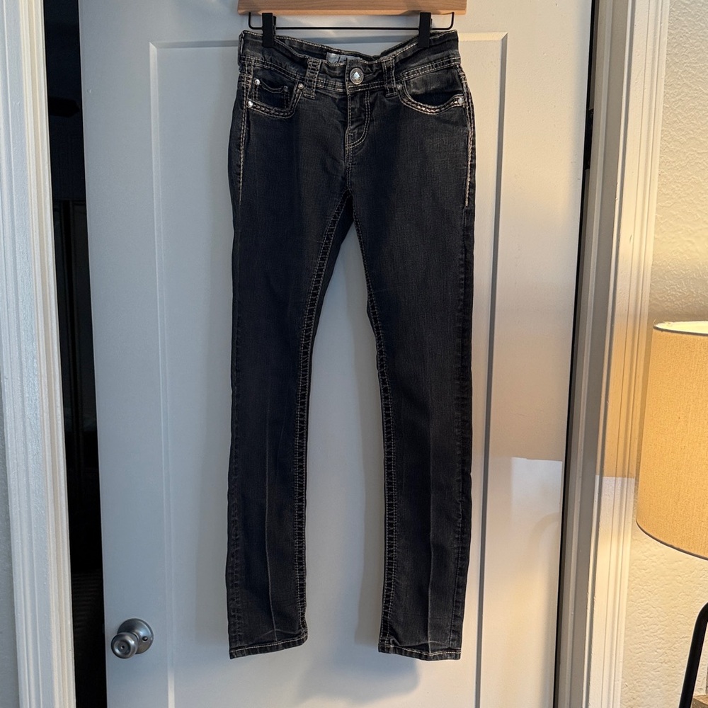 Daytrip Dark Blue Jeans with White Stitching